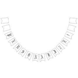 Skapa din egen gotiic Party Bunting Flagga Banner