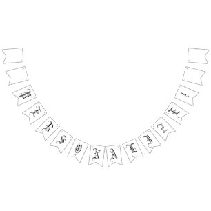 Skapa din egen gotiic Party Bunting Flagga Banner