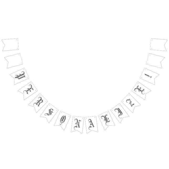 Skapa din egen gotiic Party Bunting Flagga Banner (Alla)