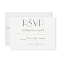 Skapa din egen grå och vit RSVP