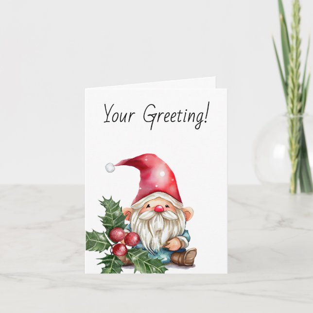 Skapa din egen grädda jultoma helgkort (Framsida)