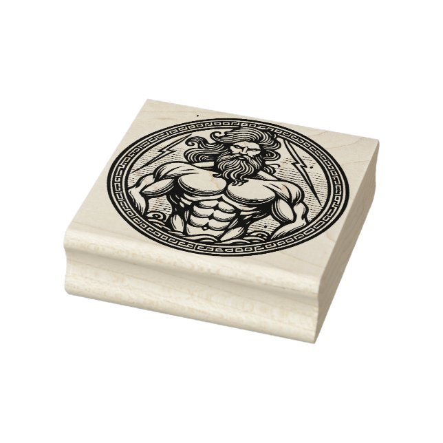 Skapa din egen grekiska guden Zeus-emblem Stämpel (Stämpel)