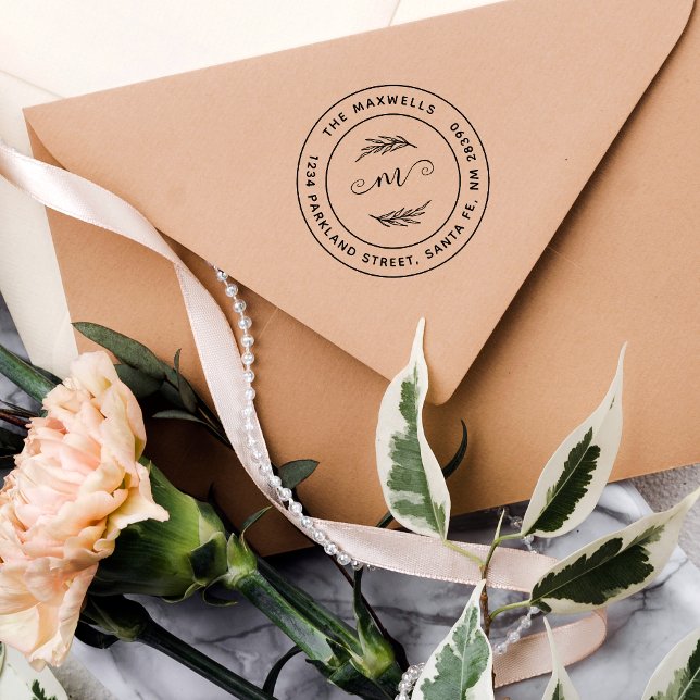 Skapa din egen Gren Family Namn Returadress Stämpel (Skapare uppladdad)