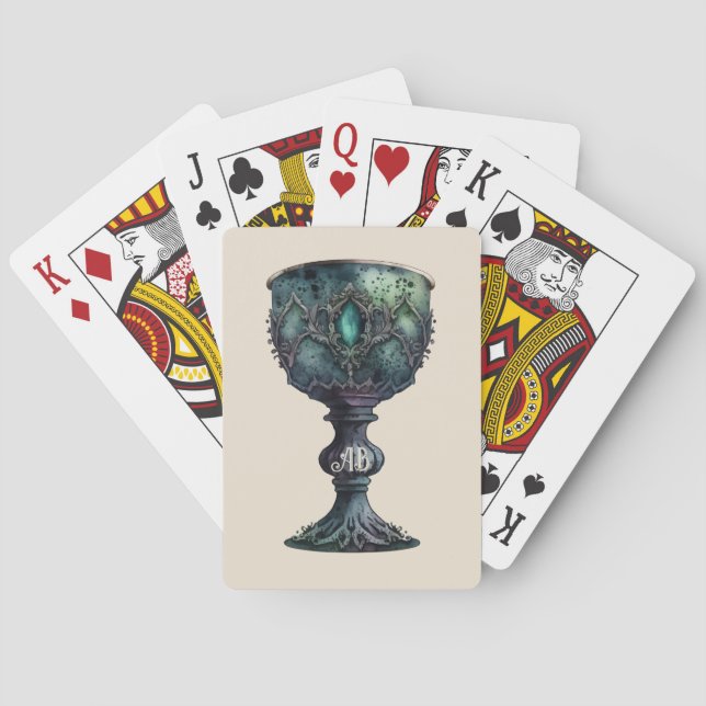 Skapa din egen Grönt Chalice Casinokort (Baksidan)