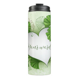 Skapa din egen Grönt Gingko Löv Heart