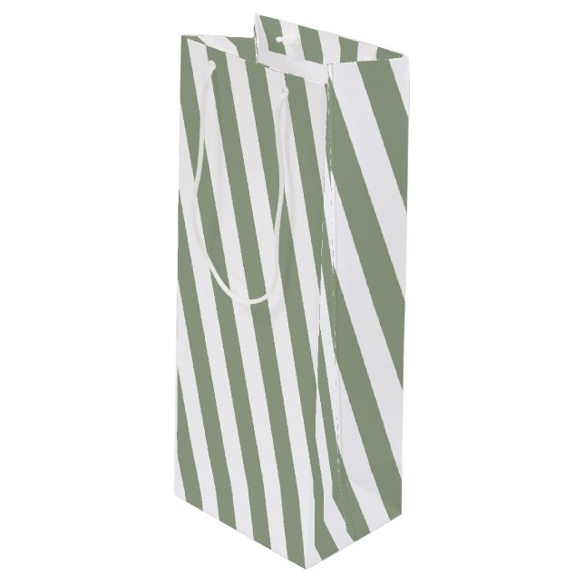 Skapa din egen Grönt Vit stripe Mönster (Framsidan Vinklad)