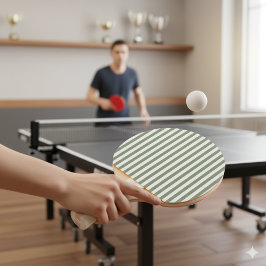 Skapa din egen Grönt Vit stripe Mönster Pingisracket