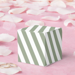 Skapa din egen Grönt Vit stripe Mönster Presentaskar
