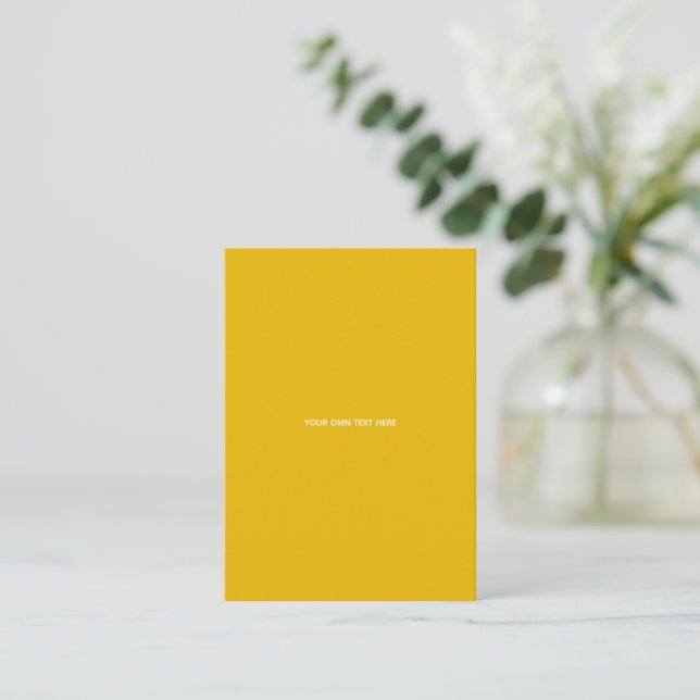 Skapa din egen gula anpassade design (Stående Fram)