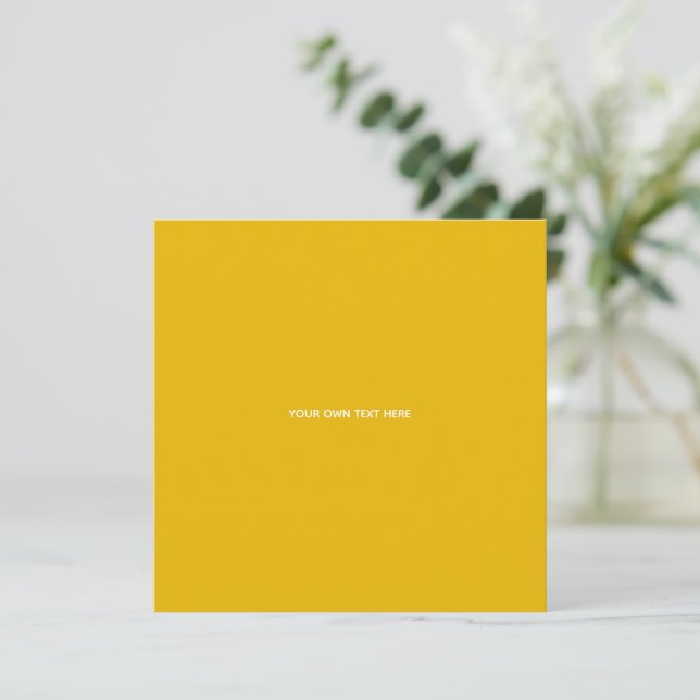 Skapa din egen gula anpassade design (Stående Fram)