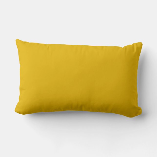Skapa din egen gula anpassade design lumbarkudde (Baksida)