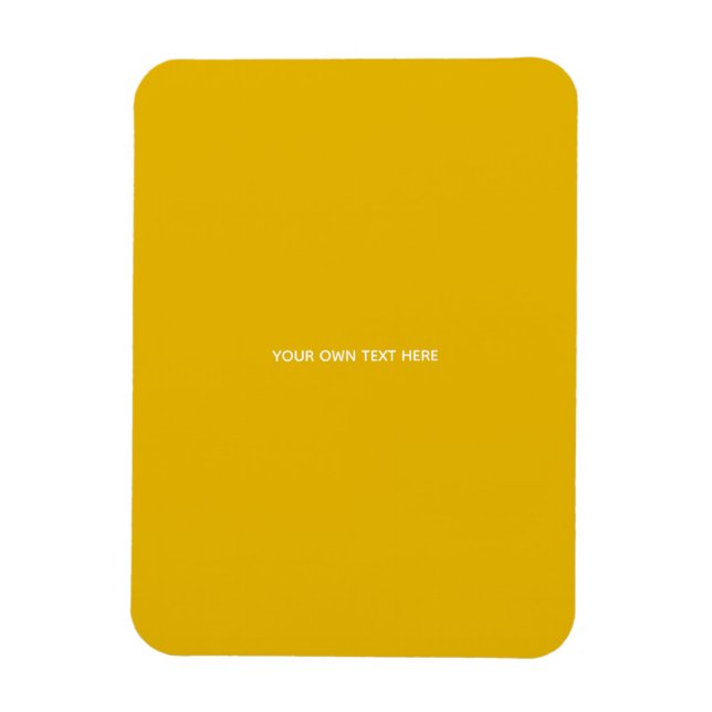 Skapa din egen gula anpassade design magnet (Vertikal)