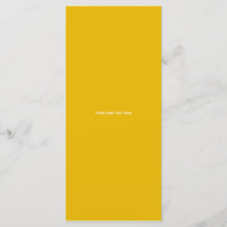Skapa din egen gula anpassade design meny