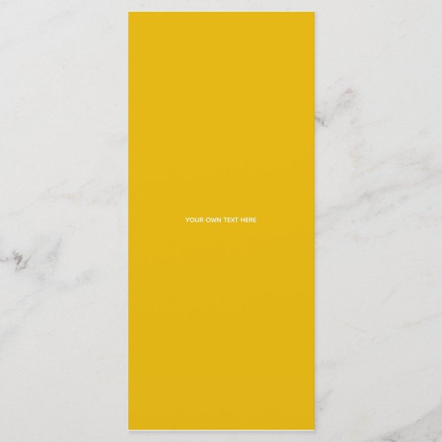 Skapa din egen gula anpassade design meny (Framsida)