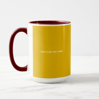 Skapa din egen gula anpassade design mugg