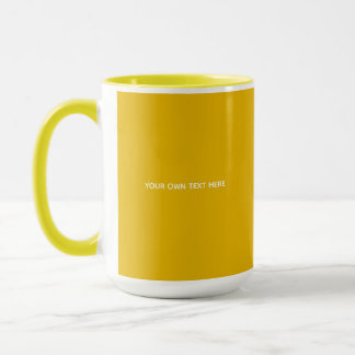 Skapa din egen gula anpassade design mugg