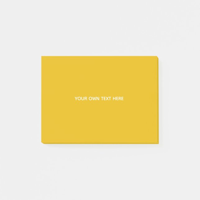 Skapa din egen gula anpassade design post-it block (Framsida)