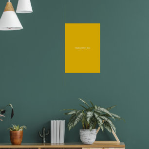 Skapa din egen gula anpassade design poster