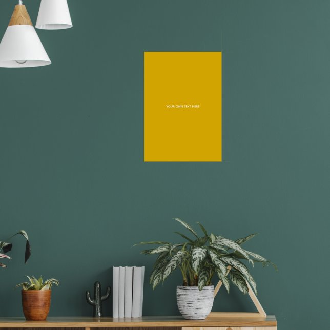 Skapa din egen gula anpassade design poster (Vardagsrum 1)