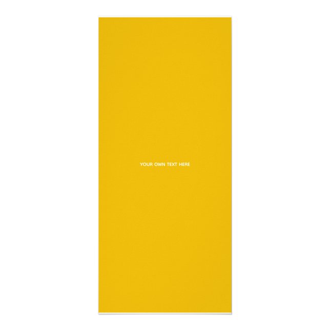 Skapa din egen gula anpassade design reklamkort (Framsidan)