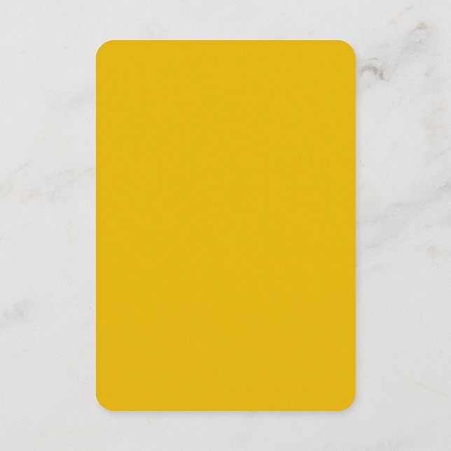 Skapa din egen gula anpassade design tilläggskort (Baksida)