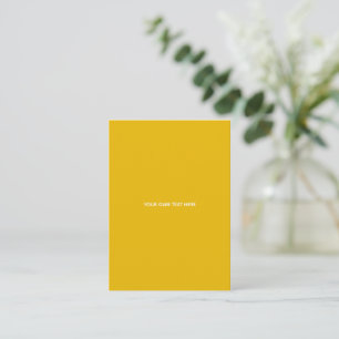 Skapa din egen gula anpassade design tilläggskort