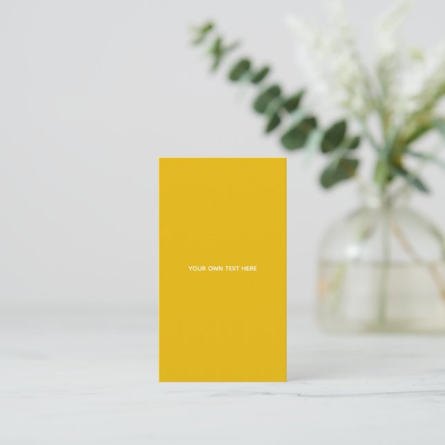 Skapa din egen gula anpassade design tilläggskort (Stående Fram)