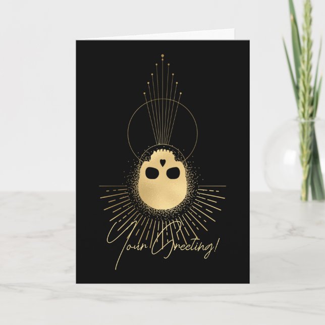 Skapa Din Egen Guld Arcane Hängd Man Tarot Helgkort (Framsida)