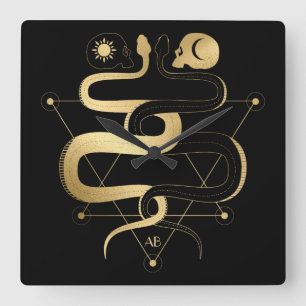Skapa din egen Guld-arkan Älskare Tarot Fyrkantig Klocka