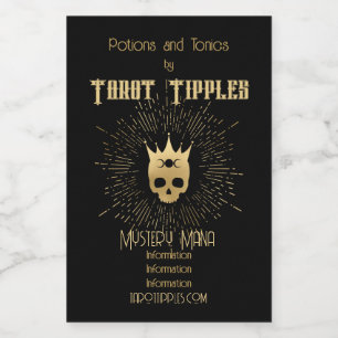 Skapa din egen Guld-arkan Empress Tarot Vinetikett