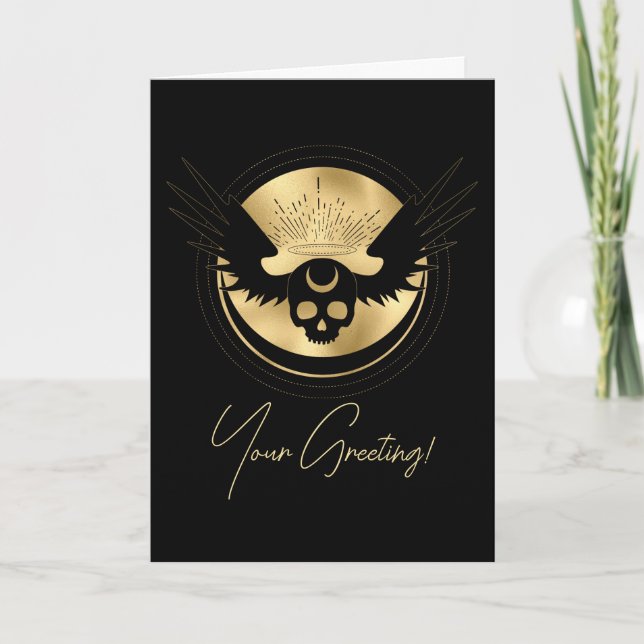 Skapa din egen Guld-arkan Temperance Tarot Helgkort (Framsida)