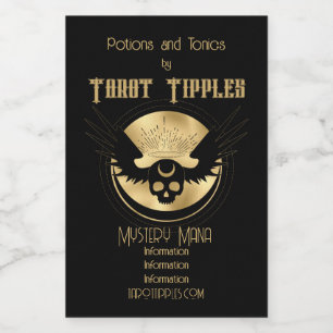 Skapa din egen Guld-arkan Temperance Tarot Vinetikett