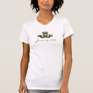 Skapa din egen Guld Irish claddagh T-shirt