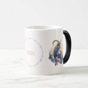 Skapa din egen Guld och blå, mystiska Capricorn Magisk Mugg