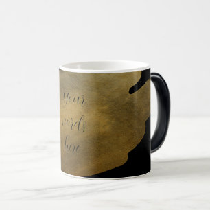 Skapa din egen Guld Smear Black Magisk Mugg