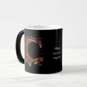 Skapa din egen gyllene blomster boho måne magisk mugg