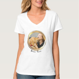 Skapa din egen gyllene cirkel hund foto T-Shirt