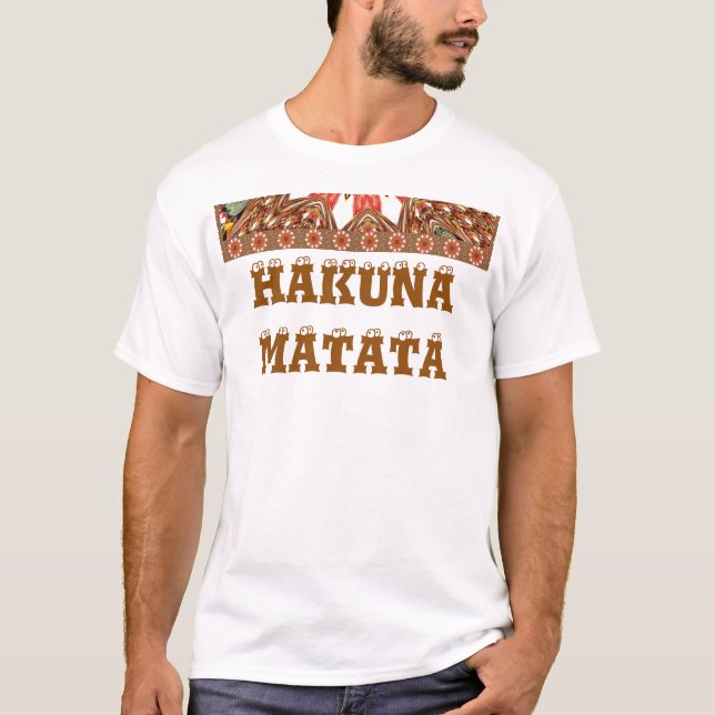 Skapa din egen Hakunamatata Basic TShirt-mall T Shirt (Framsida)