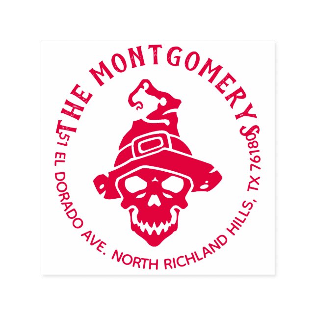 Skapa din egen Halloween-Returadress Självfärgande Stämpel (Design)