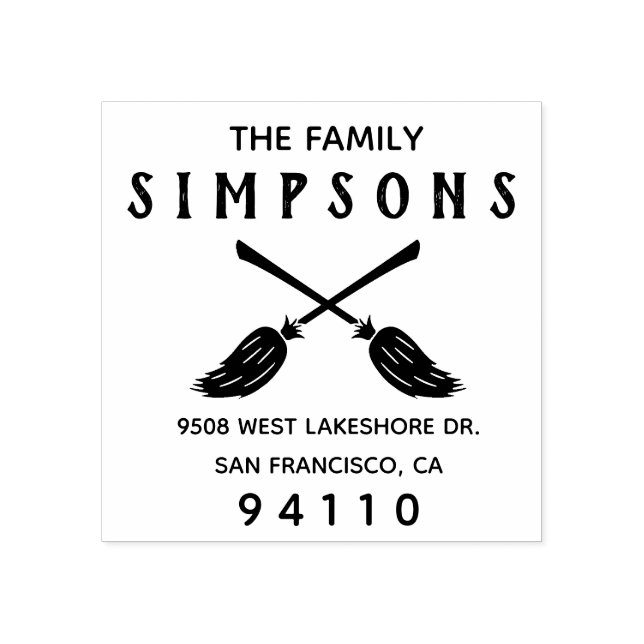 Skapa din egen Halloween-Returadress Stämpel (Tryck)