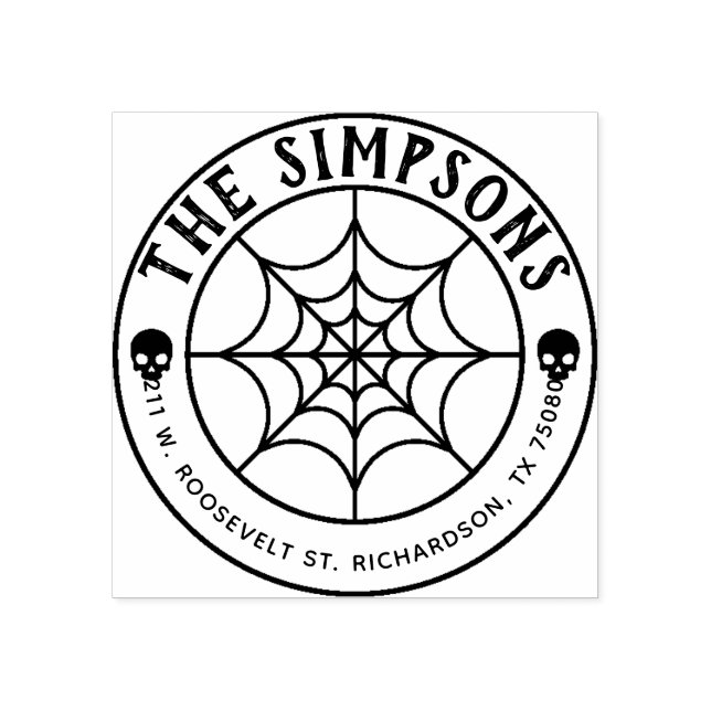 Skapa din egen Halloween-Returadress Stämpel (Tryck)