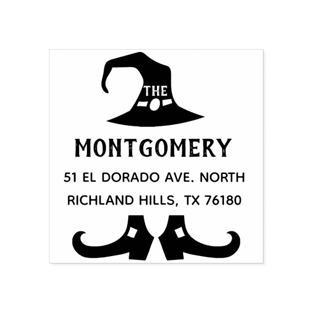 Skapa din egen Halloween-Returadress Stämpel (Tryck)