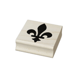 Skapa din egen halvt bladformade Fleur De Lis Stämpel