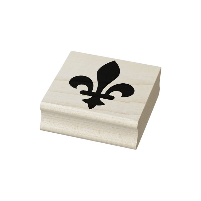 Skapa din egen halvt bladformade Fleur De Lis Stämpel (Stämpel)