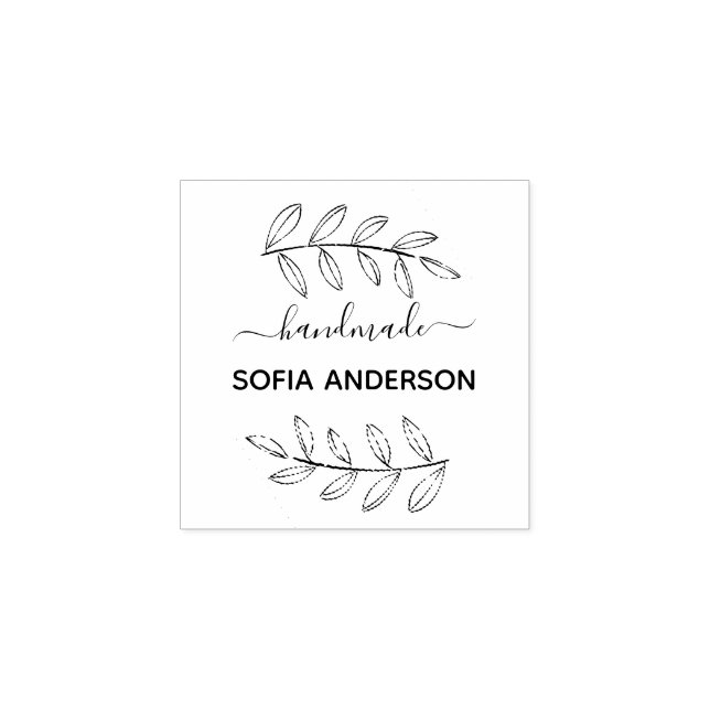 Skapa din egen handgjorda Namn Rubber Frimärke Stämpel (Tryck)