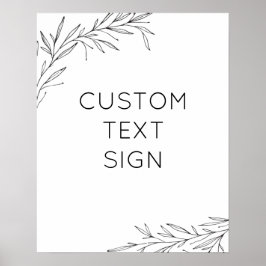 Skapa din egen handritade grenposter poster