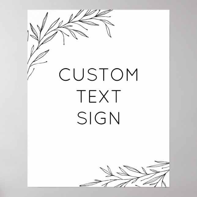 Skapa din egen handritade grenposter poster (Framsidan)