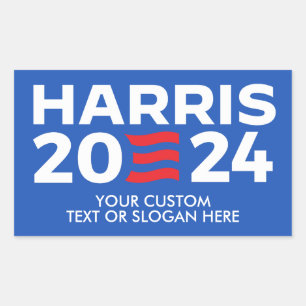 Skapa din egen Harris 2024 Rektangulärt Klistermärke