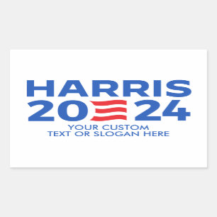 Skapa din egen Harris 2024 Rektangulärt Klistermärke