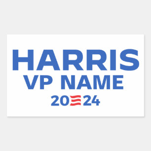 Skapa din egen Harris/VP Biljett 2024 Rektangulärt Klistermärke